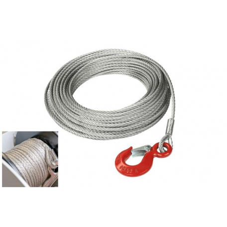 Câble métallique solide en acier inoxydable avec boucle et crochet, 2 m *  1,5 mm, pour tissu de panneau d'affichage de lampe