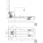 Schéma tire-palettes à main HPT 2.2T
