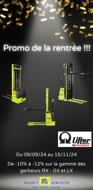 Promo gerbeurs électriques Pramac Lifter